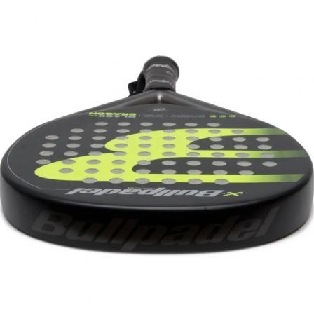 Bullpadel Pala de Pádel Black Dragon 4.0 Redonda Rugosa Nivel Avanzado/Competición para Hombre y Mujer Negro y Verde BLK DRA 4